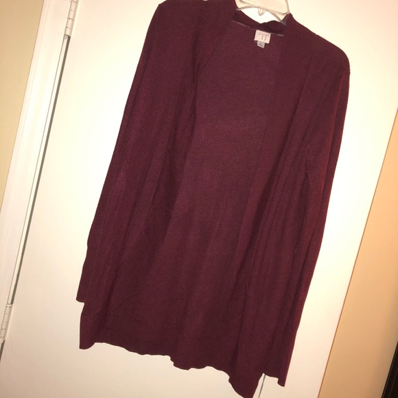 a new day Sweaters - NWT maroon cardigan